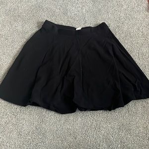 black forever 21 skater skirt